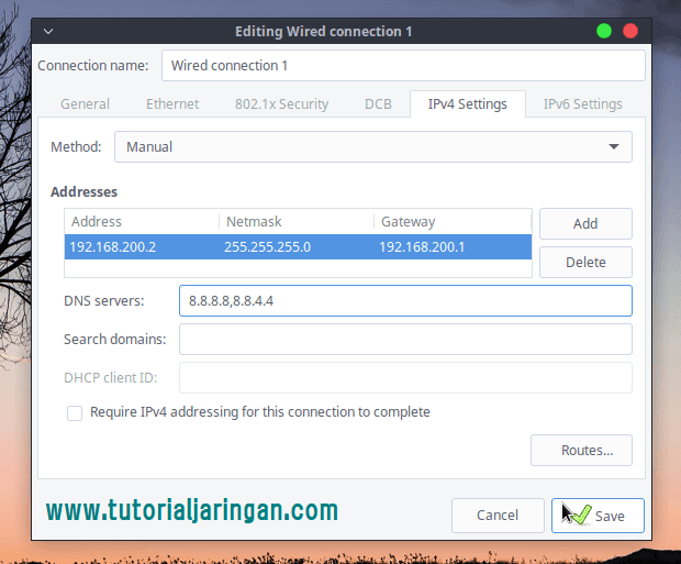 Cara Setting IP Address di Linux via GUI Tutorial