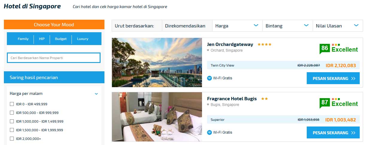 Mister Aladin Memudahkanmu untuk Temukan Hotel di Singapura yang Bagus