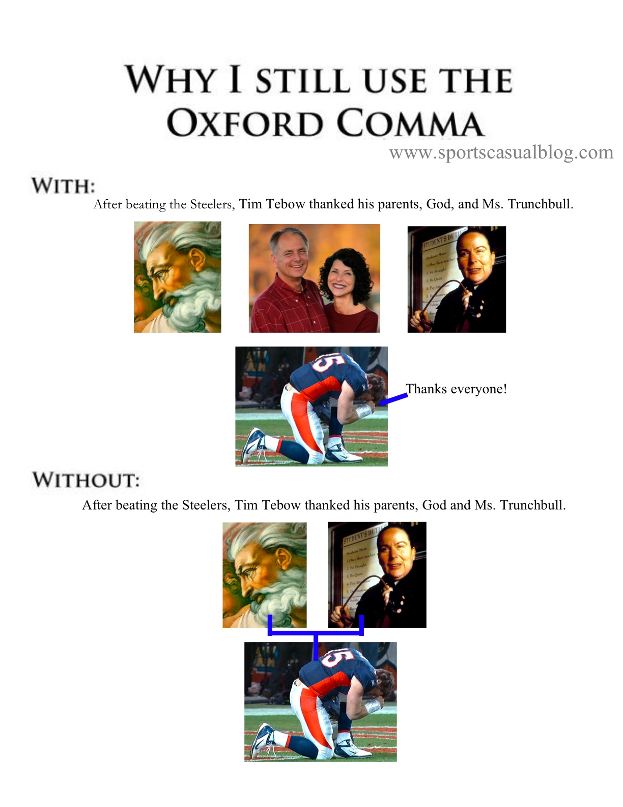 Sports Casual: Why I Still Use the Oxford Comma