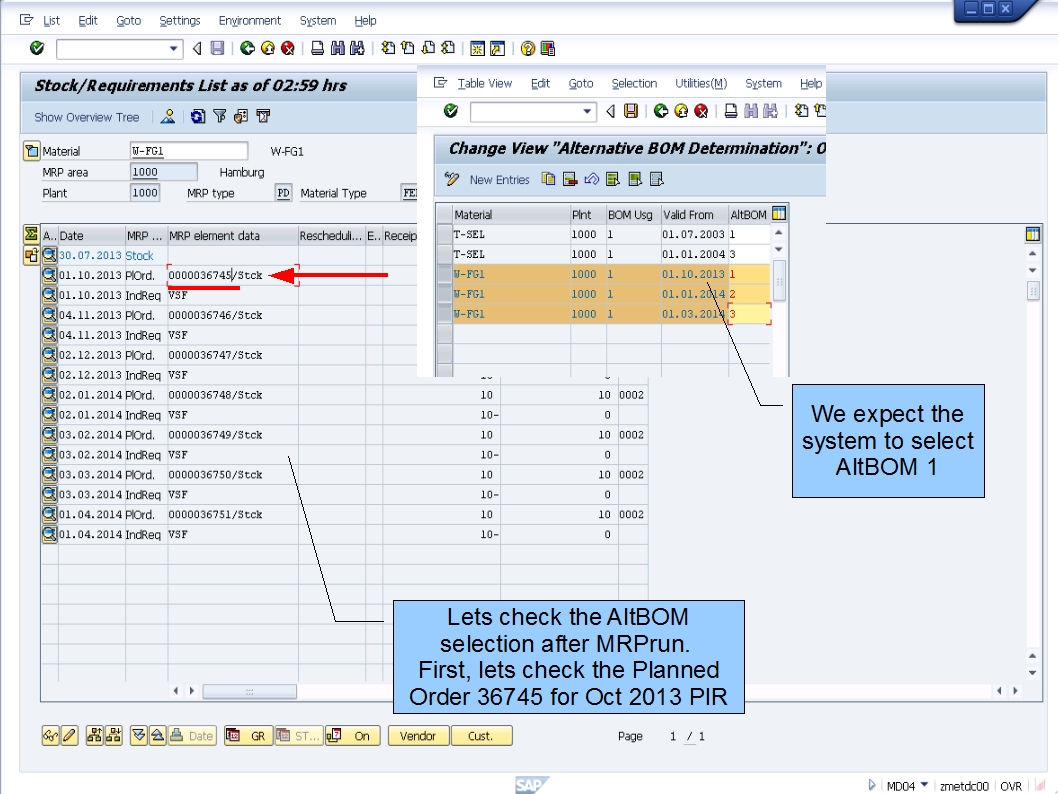 青蛙SAP分享 Froggy's SAP sharing PP BOM Selection using AltBOM Explosion