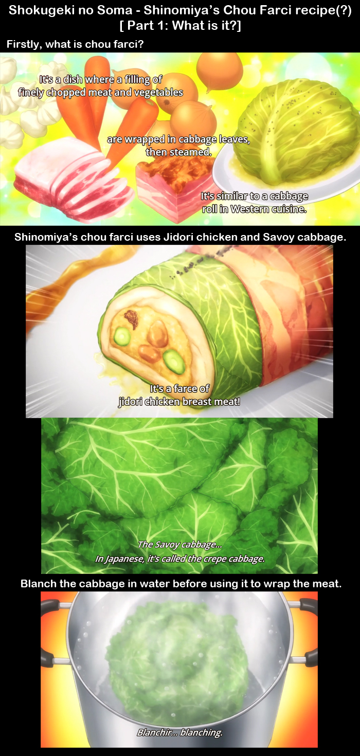 Nori S Cooking Pot Food Wars Recipes Shinomiya S Chou Farci