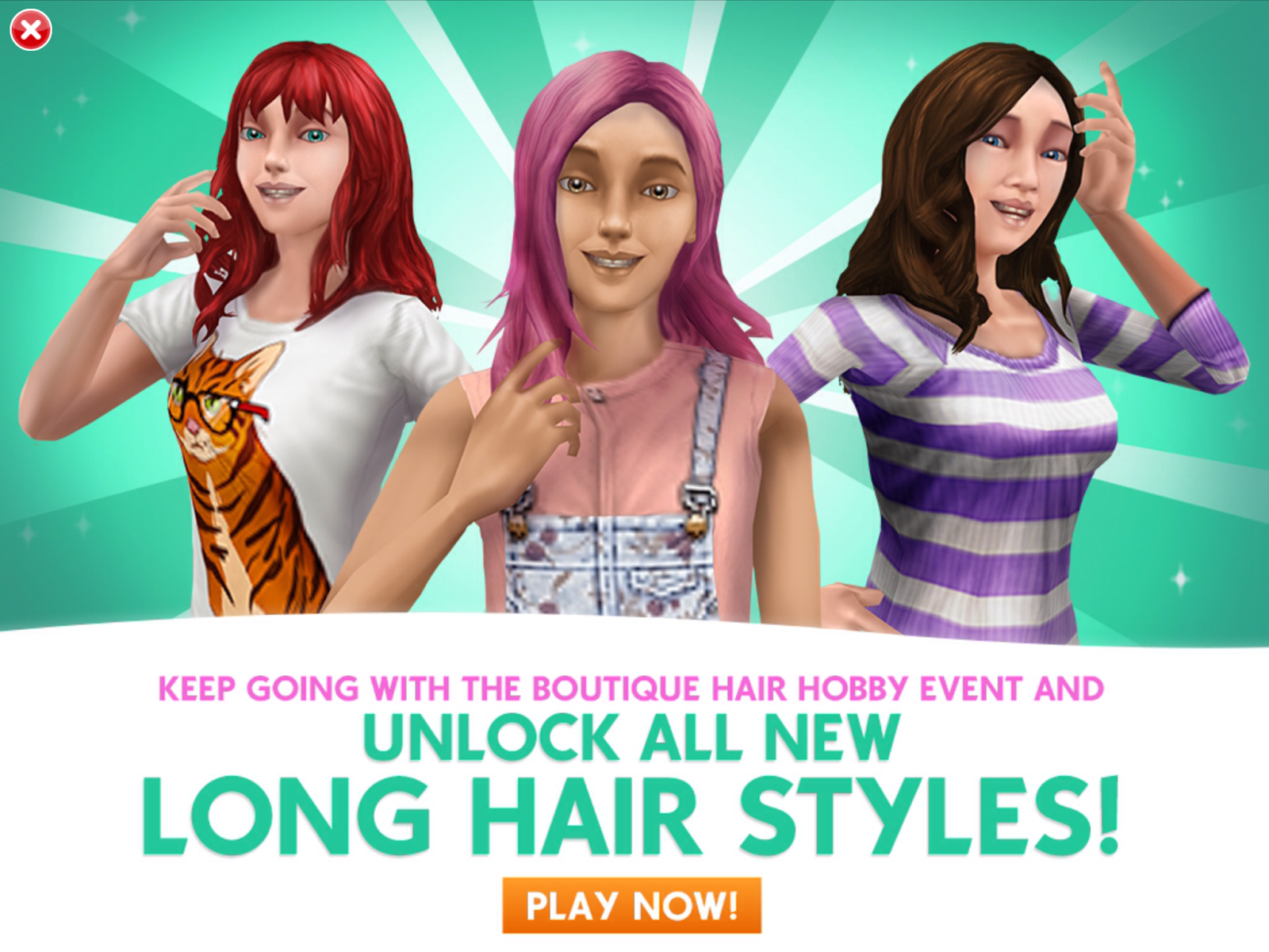 24 Famous Long Hairstyle Event Sims Freeplay
