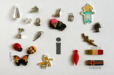 TomToy Individual letter I I spy trinkets for alphabet, Miniature abc objects, Montessori alphabet. Sorting toddler activities