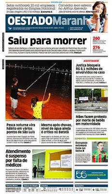 Capa O Estado do Maranhão 9 de maio 15