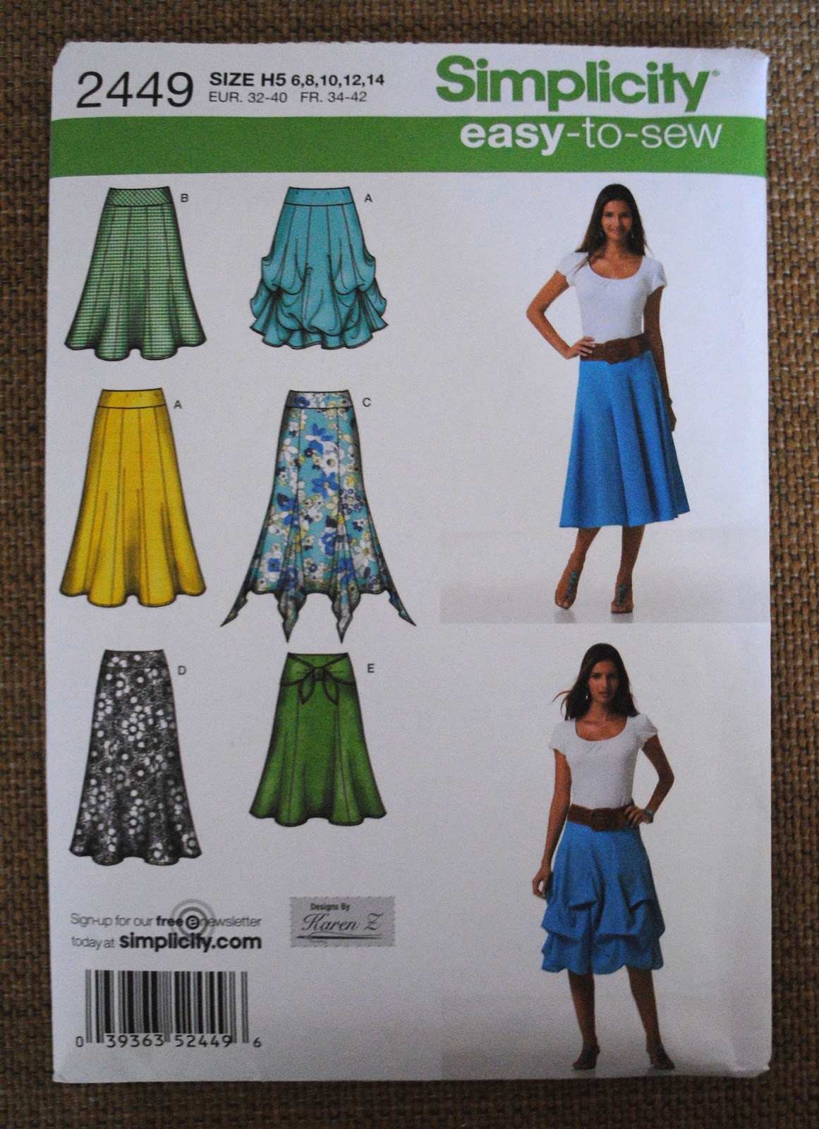 One Day at a Time: Easy-To-Sew Skirt