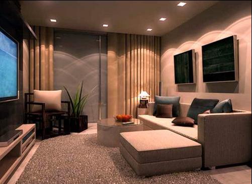 Đèn led âm trần chiếu sáng không gian nội thất 