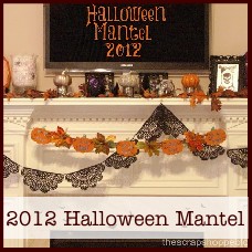 Halloween mantel