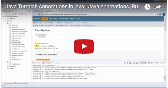 JAVA EE: Java Tutorial: Annotations in java | Java annotations [Built ...