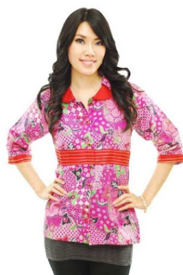 Model terbaru kemeja batik atasan lengan panjang Model terbaru kemeja batik atasan lengan panjang