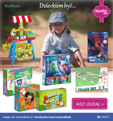 Do wygrania gry dla dzieci Konkurs