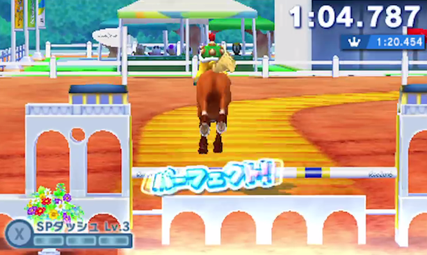 Bowser Jr. riding a pony Bowser Jr. equestrian horse Mario & Sonic at the Rio 2016 Olympic Games
