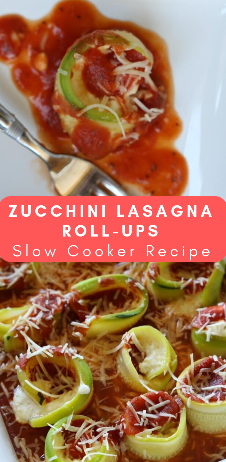 Slow Cooker Zucchini Lasagna RollUps Recipe Recipes Cooking