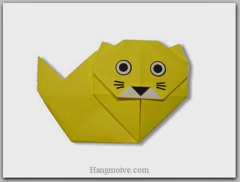 Cách gấp, xếp con mèo ba tư bằng giấy origami - Video hướng dẫn xếp hình Động vật - How to fold a Persian Cat Cách gấp, xếp con mèo ba tư bằng giấy origami - Video hướng dẫn xếp hình Động vật - How to fold a Persian Cat