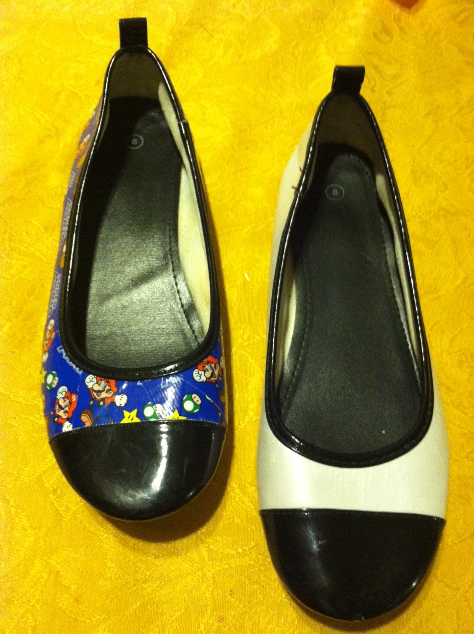 Candy, Cake, and Crafts: Super Mario Duct Tape Shoes - Recycle Project