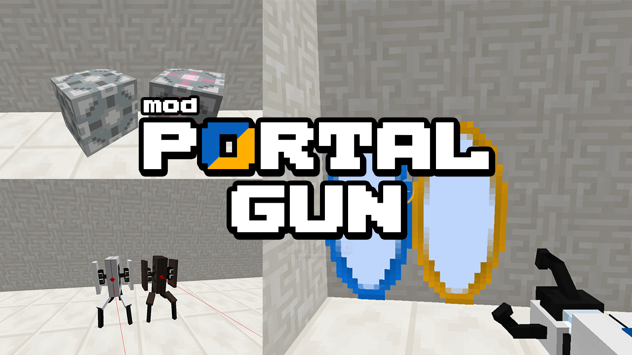 Майнкрафт portal gun