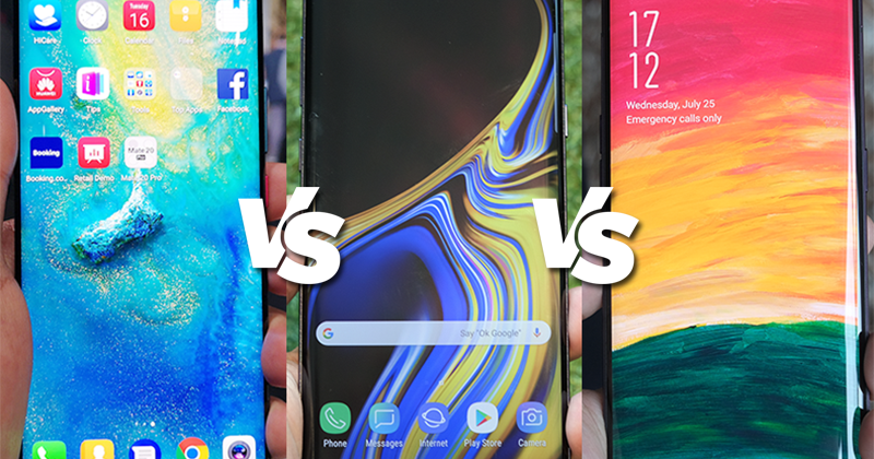 Vaag condoom Geruststellen Huawei Mate 20 Pro vs Samsung Galaxy Note 9 vs OPPO Find X Specs Comparison
