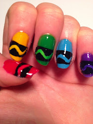 crayon nail art designs 1