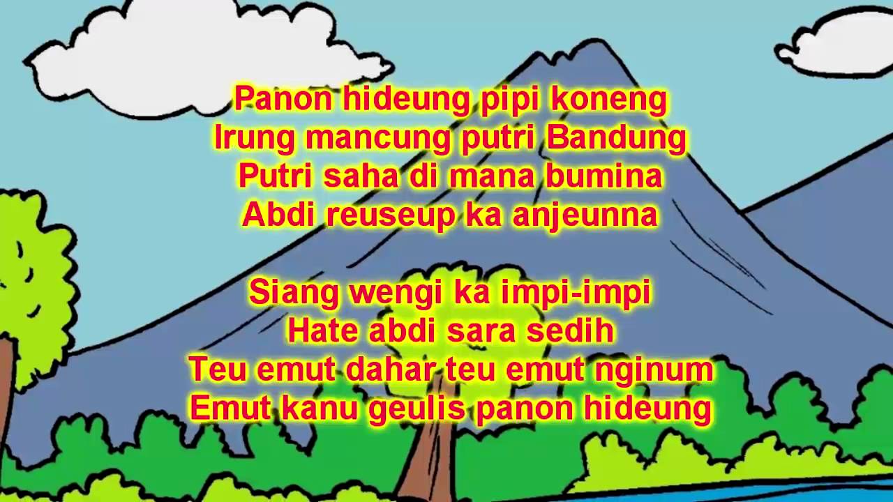 Makna Arti Dan Lirik Lagu Panon Hideung Kumpulan Lagu Daerah