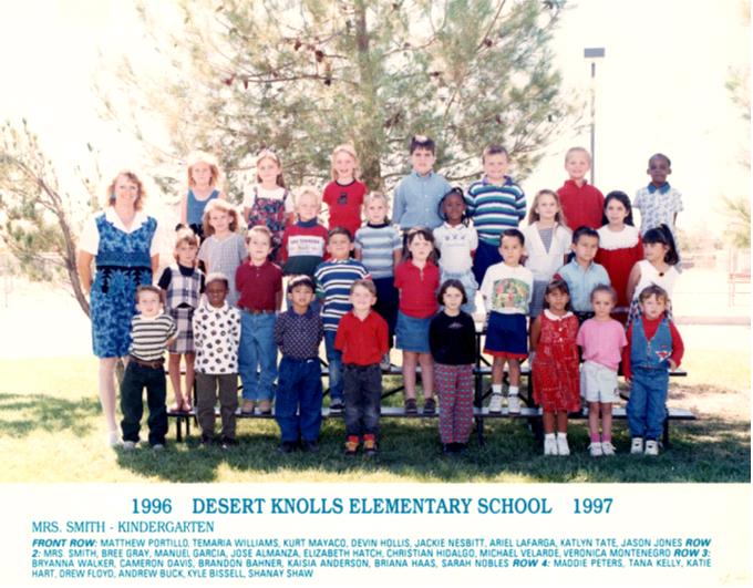 Jacqueline Raeanne Nesbitt Desert Knolls Elementary Kindergarten