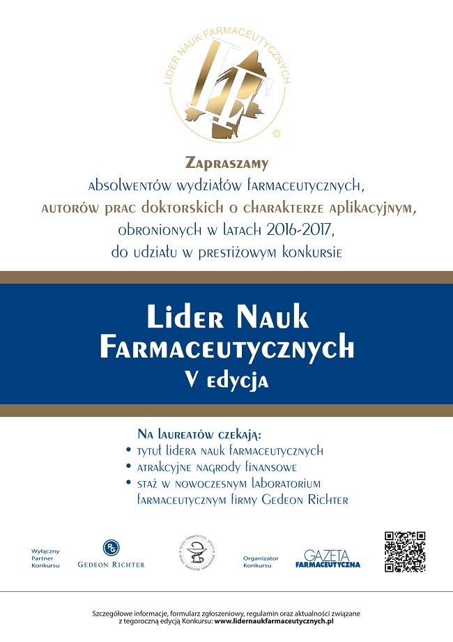 Lider Nauk Farmaceutycznych - plakat Lider Nauk Farmaceutycznych - plakat