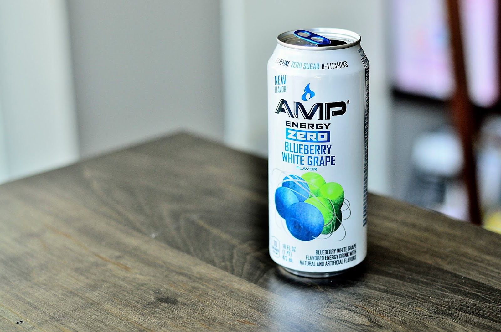 What I Drink At Work: AMP Blueberry White Grape Energy Drink
