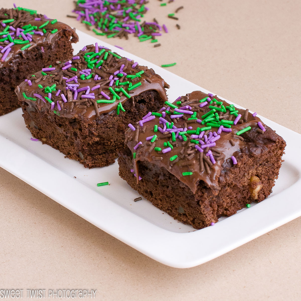 Sweet Twist of Blogging Avocado Protein Brownies (gluten free)