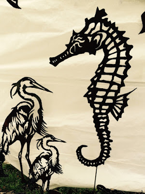 Summerville Flowertown Festival 2015 - Metal Egrets and Seahorse from Metal Art Signs Designs | The Lowcountry Lady Summerville Flowertown Festival 2015 - Metal Egrets and Seahorse from Metal Art Signs Designs | The Lowcountry Lady
