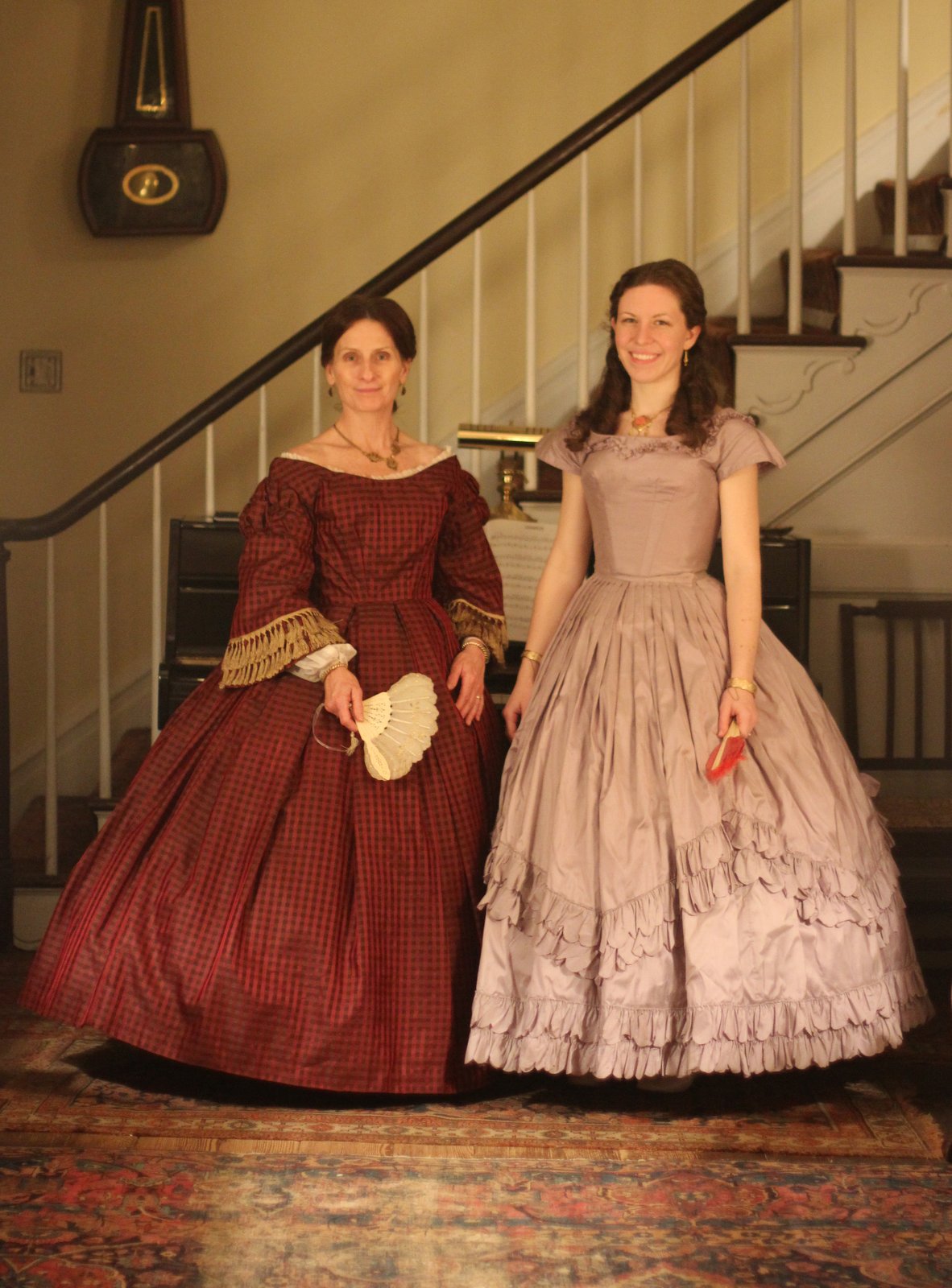 1860s evening gown