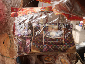 paper "Louiis Vuitton" bags
