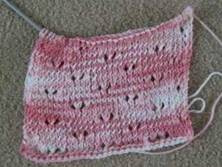 knitted cotton washcloth
