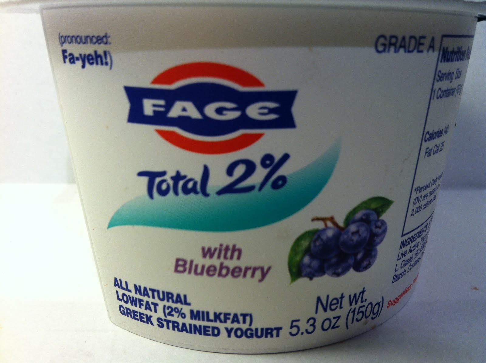 Crazy Food Dude Review Fage Total 2 Greek Yogurt with Blueberry