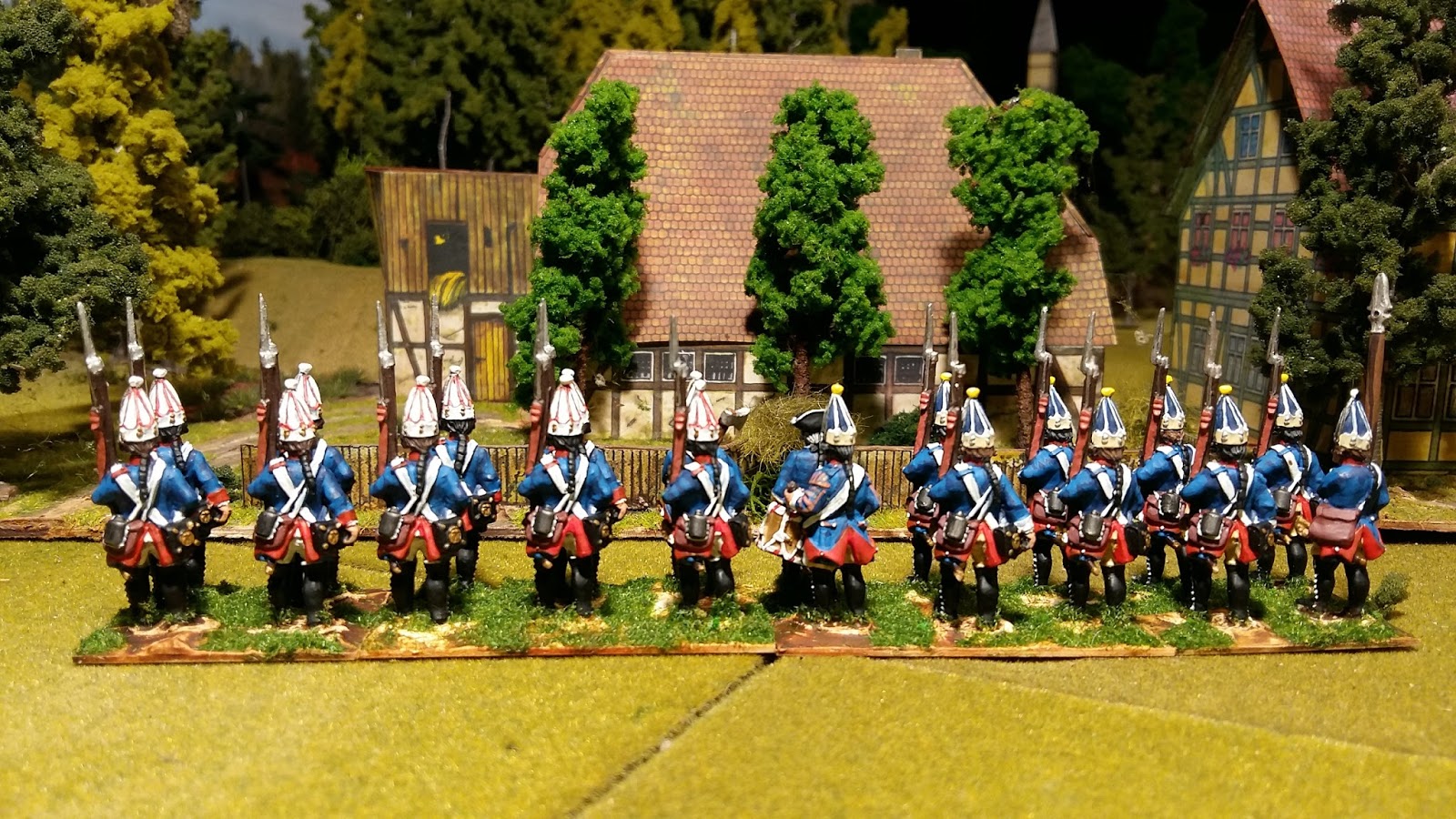Painting Wargames Figures Prussian Converged Grenadiers 13/26 Finck