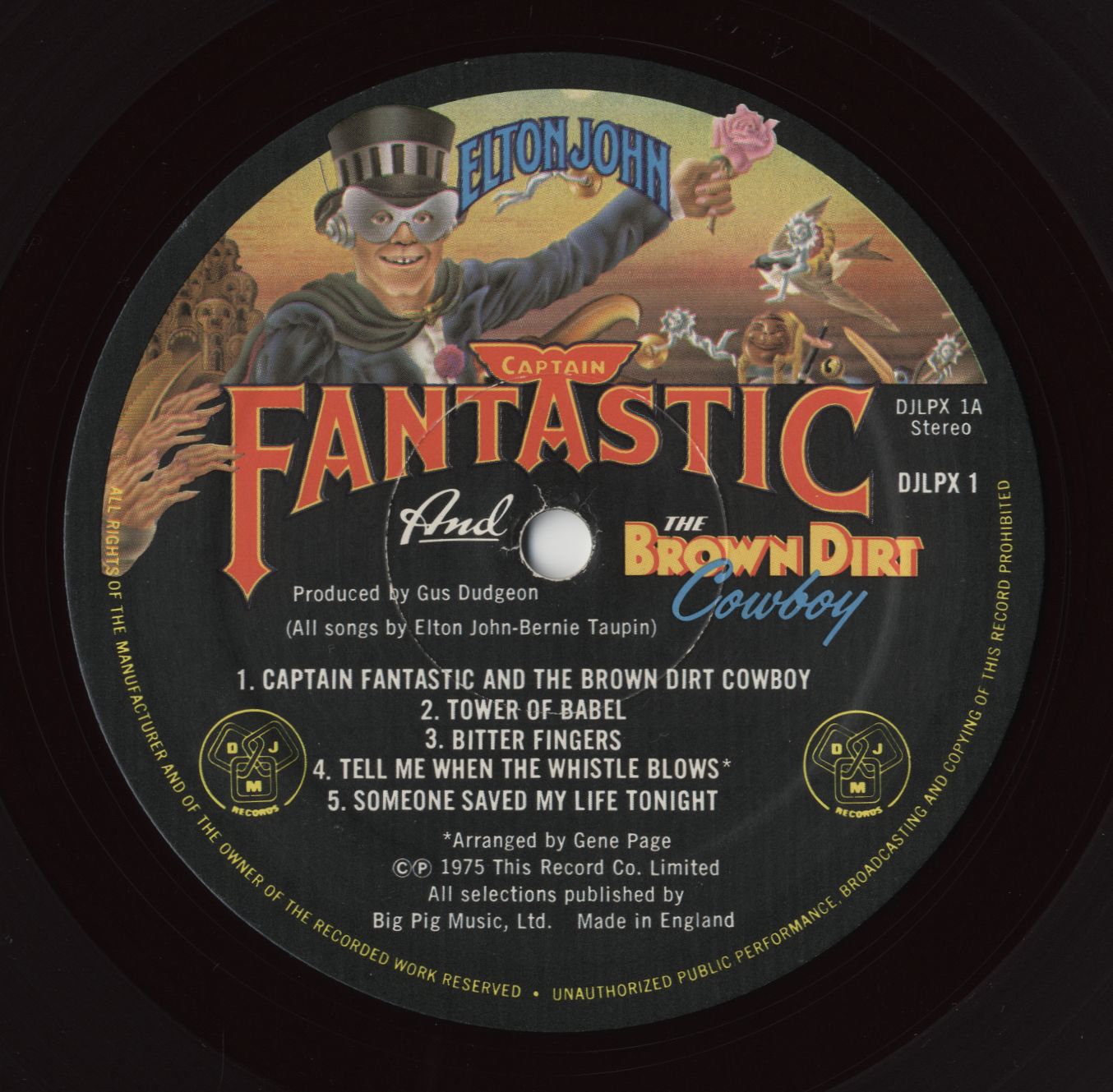 Elton John 1975 Captain Fantastic And