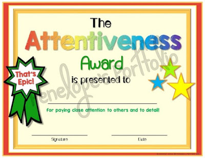 The Attentiveness Award