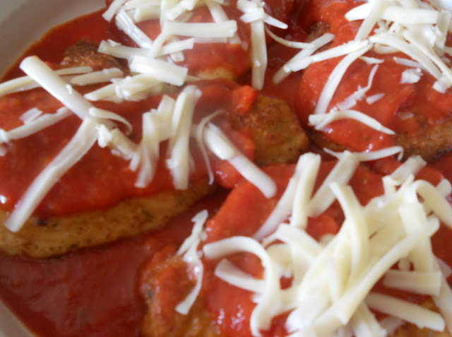 Chicken Parmesan ready to cook or freeze. Chicken Parmesan
