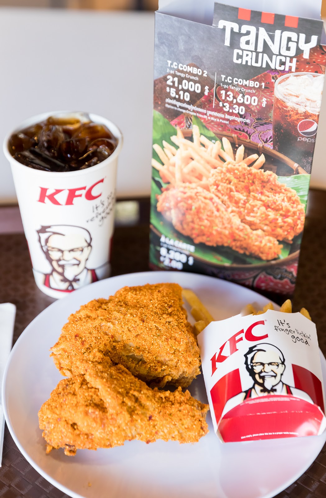 KFC Cambodia ចេញទាំងរសជាតិថ្មី “Spicy Tangy Crunch