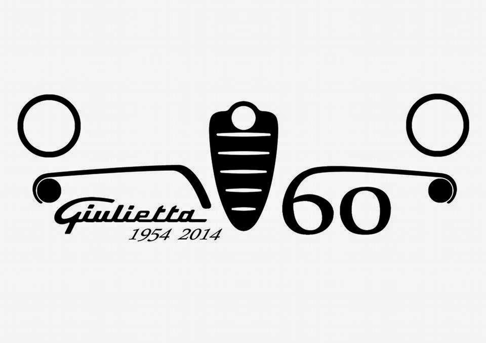 LOGOTIPO OFICIAL dos 60 anni Alfa Romeo Giulietta - 1954-2014
