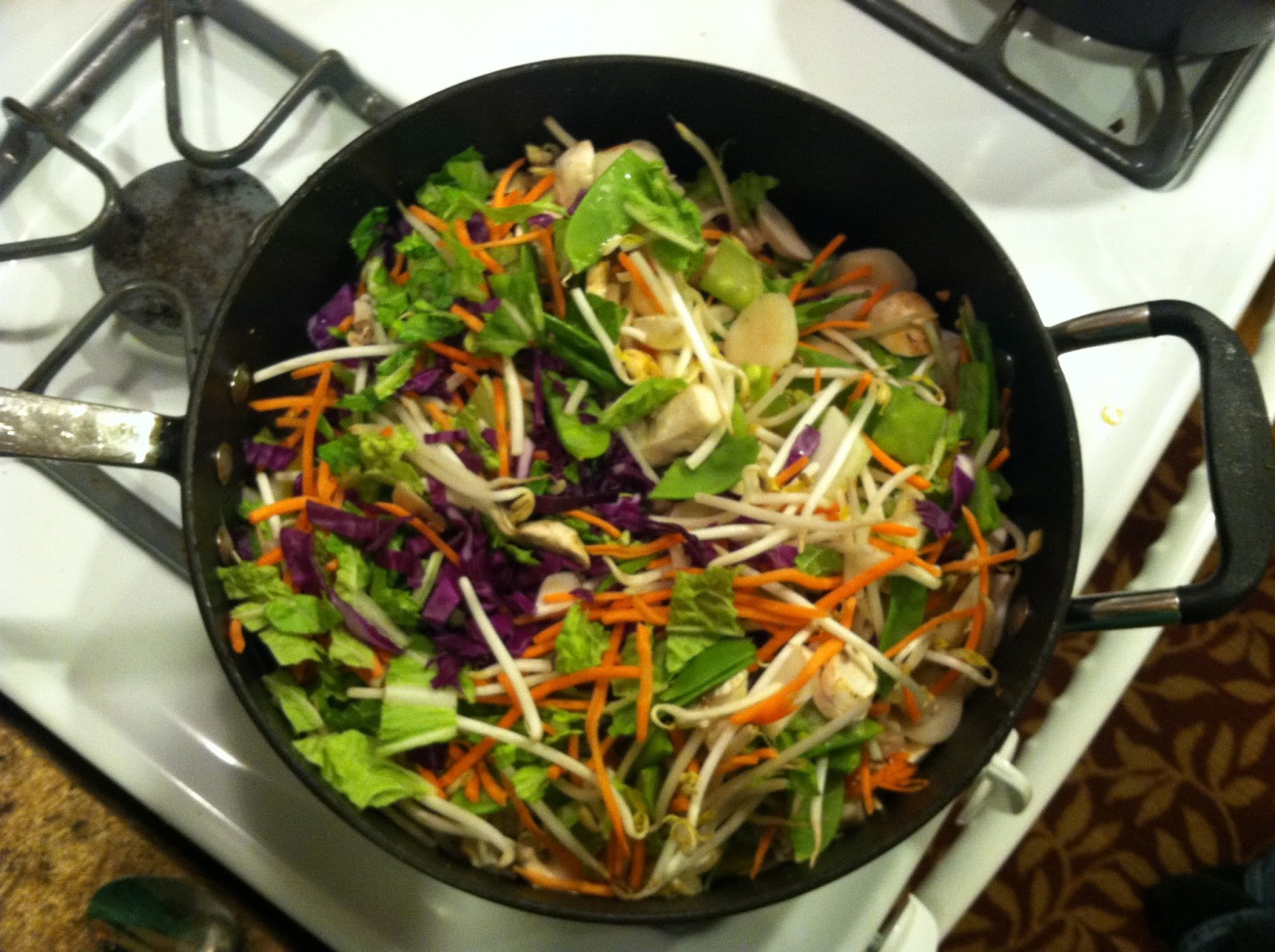 Easy Peasy veggie stir fry with brown sauce