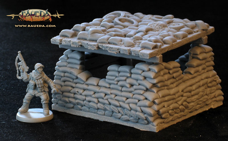 Baueda Blog!: 1:48 sandbag bunker!