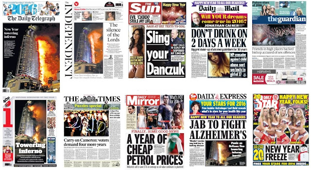 Jan 1 front pages
