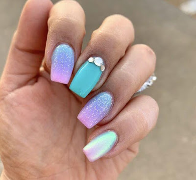 ✘ 27+ Amazing Mermaid Inspired Nails Tutorial To Try On The Beach The most popular trend in the nails on this summer is Mermaid Nails ✘ 27+ Amazing Mermaid Inspired Nails Tutorial To Try On The Beach