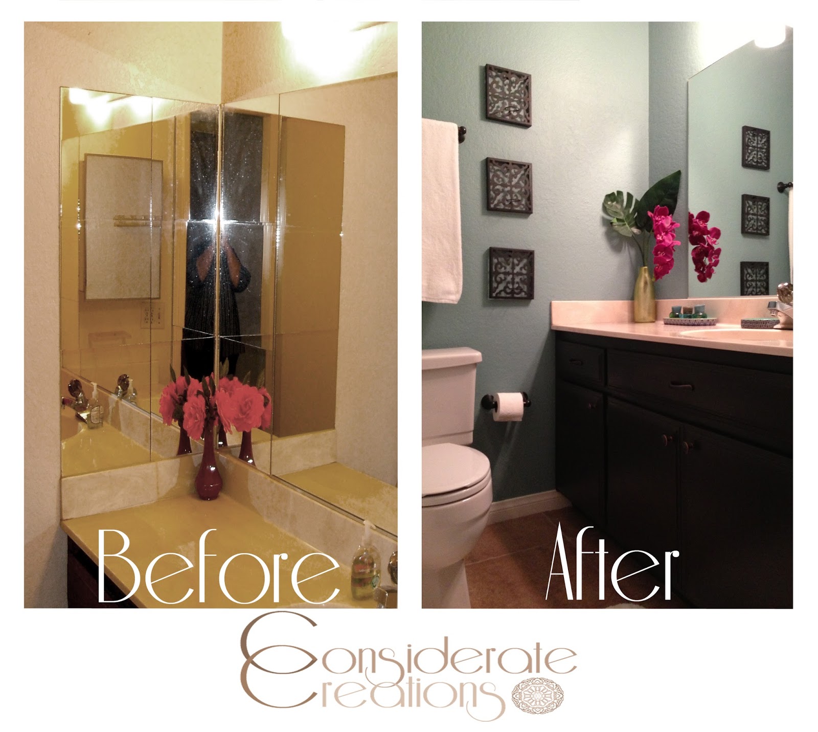 Considerate Creations: Refinishing a {Small Bathroom} on an {Even ...
