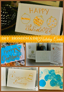 DIY Homemade Holiday Cards Christmas cards