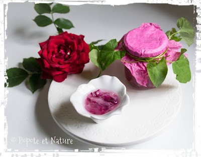 Confit de roses du jardin © Popote et Nature