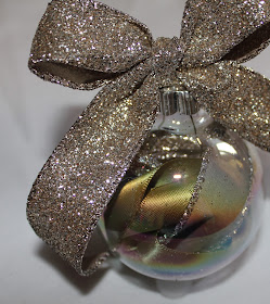 Ribbon Filled Glass Ornament - Turtles and Tails blog