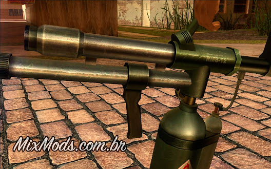 90s Atmosphere Weapons Pack (flamethrower em HD para GTA SA)