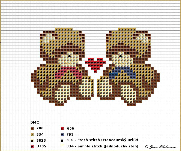 Teddy bear Free cross stitch pattern My world