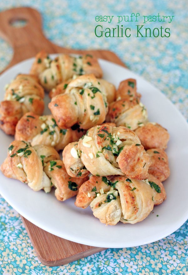 EASY PUFF PASTRY GARLIC KNOTS Cooks Network