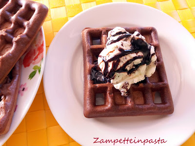 Waffle al cacao Waffle al cacao