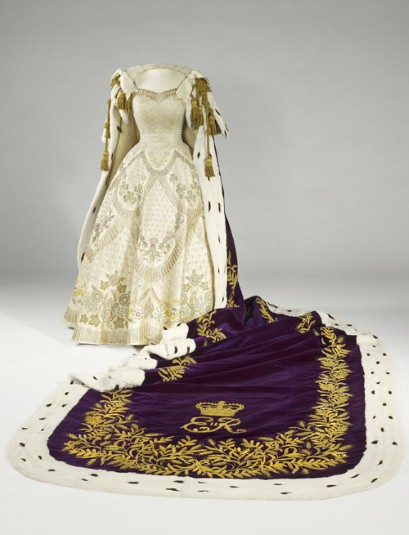 ROYAL COUTURE.....Queen Elizabeth II Coronation Gown, Robe at new